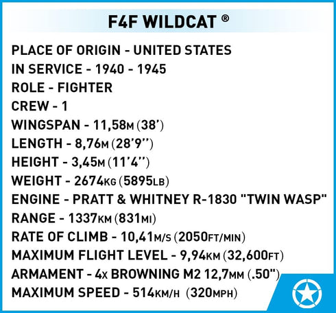COBI F4F Wildcat Model (5731)