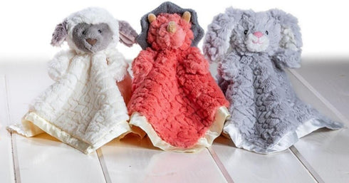 Mary Meyer Baby Lovey Putty Nursery, Newborn & Toddler Security Blanket, Soft Snuggle Toy, Coral Dino