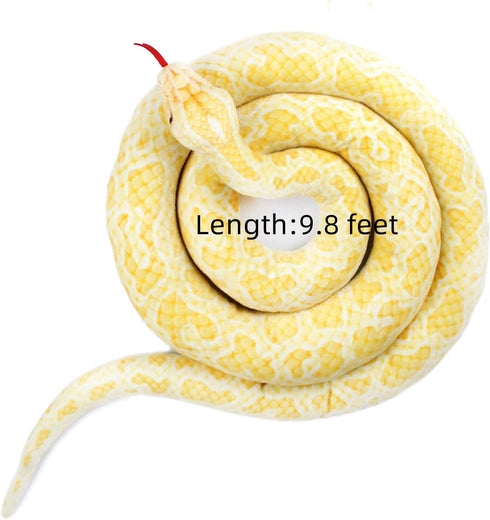 Xshelley 120 inch high Simulation Extra Long Snake, Soft Plush Toy, Snake Stuffed Animal, Large Stuffed Animal Toy