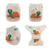 1 Pack 2 YD152-2T ALVABABY Baby Cloth Diaper One Size Adjustable Washable Reusable for Baby Girls and Boys with Inserts