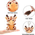 YUJUN 6pc Easter Eggs with Plush Animal Toys, Mini Stuffed Animals for Kids Party Favors, Basket Stuffers & Egg Fillers