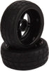 BQLZR Black RC 1: 10 Tires and Wheels Set 2.56" (Dia1.77") Hub Wheel Rims 5 Spoke + Rubber Tires Pack of 4 by BQLZR