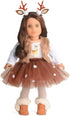 18 Inches Doll Clothes Christmas Deer Costume Tutu Dress for 18 Inch Doll