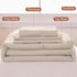 Set Set, 4 Set Wowelife Toddler Comforter for Girls, Pale Beige Toddler Bedding Pieces Double Ruffles Soft