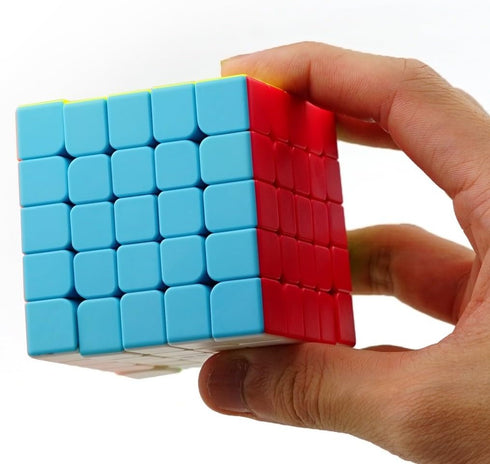5x5 Speed Cube Stickerless Puzzle Toys Gift (Qizheng Version)