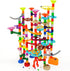 Marble Run Marble Maze Race Track with Glowing Marbles for Kids Ages 3-10, Fun Building Toys