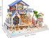 GuDoQi DIY Miniature Dollhouse Kit - 1:24 Scale Tiny House Kit with Music and Furniture, Great Gift for Birthday
