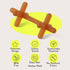 Moonjax Natural Rubber Baby Teething Toys, CPSIA Certified Teether for Infants and Toddlers