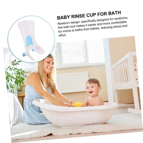 HANABASS Portable Baby Bathing Basin for Newborns Foldable Infant Bath Seat Easy-to-Clean Rinse Cup for Bathing