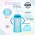 3-in-1 NB+,3M,6M,12M 8 oz) Glass Sippy Cups for Toddlers | Silicone Coated Glass Baby Bottles | Non-Toxic Transition