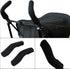 Toddler Stroller Handle Cover, 1 Pair, Black Neoprene Replacement Pushchair Handle Cover for Most Stroller Prams