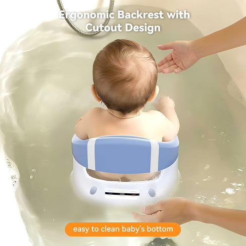 TOSGN 6 360 Baby Bath Seat for Babies Months & Up - Protection Bath Seats for Babies Sitting Up | Baby Bath Chair