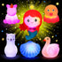 Bath Toys for Toddlers 1-3, No Hole Cute Light Up Bathtub Toys