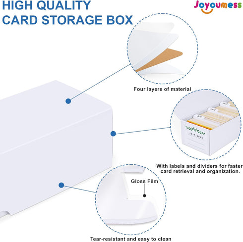 Trading Card Storage Box, Cardboard Boxes with Dividers for Baseball, Sports, Game Collection Organizer