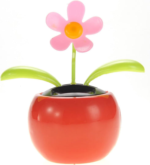 PowerTRC Dancing Flower | Solar Powered Desk, Window, or Car Decoration Gift Toy | Fun Swinging Flower, No Batteries