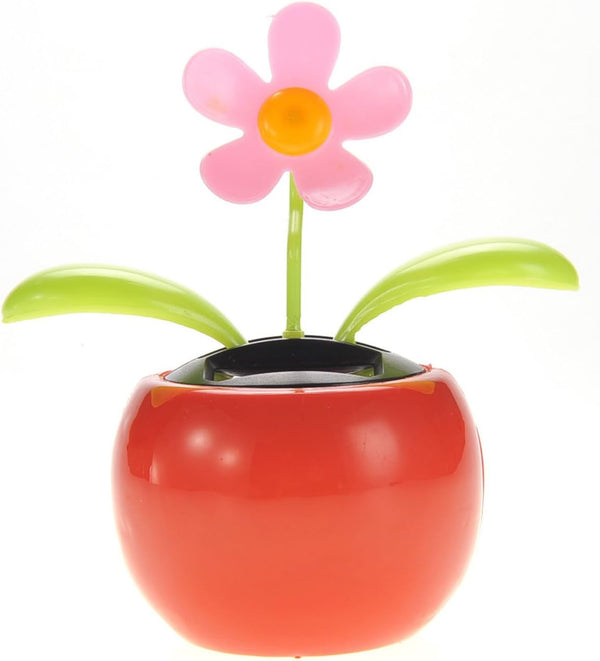 PowerTRC Dancing Flower | Solar Powered Desk, Window, or Car Decoration Gift Toy | Fun Swinging Flower, No Batteries