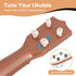 Raimy 17in Ukulele Guitar - 4 String Mini Educational Musical Toy for Kids Age 3-9 (White)