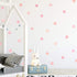 36pcs Pink Polka Dot Wall Decals, Watercolor Dots Wall Sticker for Kids, Nursery Room (6 Sheets)