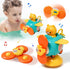 3 in 1 High Chair Toys with Suction Cups, Spinner Baby Toys for 6-12 Months, Teething Tray Rattle