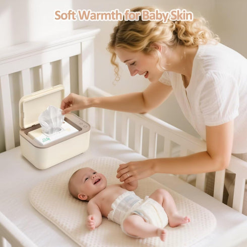 3-Mode Chefhandy Baby Wipe Warmer & Wet Wipes Dispenser, Temperature Control, Large Capacity, Even Heating, Silent