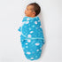 Set 3 Pack- 3-6 The Peanutshell Baby Swaddle for Boys or Girls - Unisex Cloud & Stars (Medium/Large | Months)