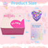 UMEELR 28 Pack Valentines Day Clay Kit with Cards, Valentine Butter Slime, DIY Dough Toys for Kids Valentines Classroom