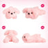 WEWILL 10'' Light Up Pink Puppy Dog - LED Stuffed Animal with Colorful Night Light for Kids Gifts