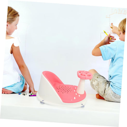 Non-Slip Bath Tub Seat with Suction Cups Comfortable Bathtub Chair for Sitting Up Quick Drainage Lightweight Foldable