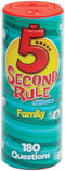 5 Second Rule Game Family Edition (Mini Tube) - Simple Question Card Game for Family Fun, Party, Travel, Ages 8+
