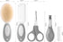 5 Baby Grooming Kit with Storage Pouch Baby Brush Soft Bristles pcs-Infant Brush, Rounded Comb, Safety Scissors, Nail