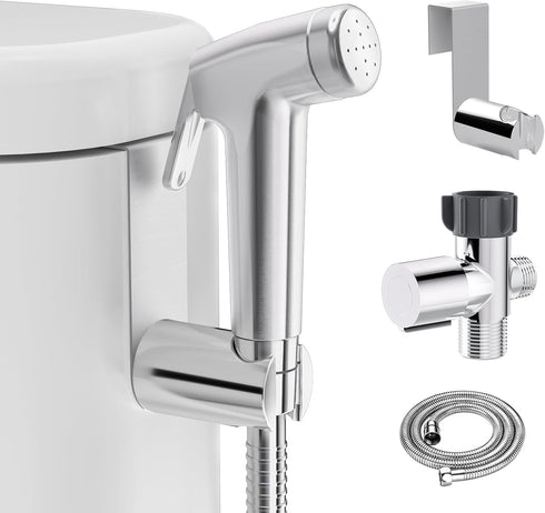 Shineforu Handheld Bidet Sprayer for Toilet, Bidet Sprayer Kit with Stainless Steel Hose