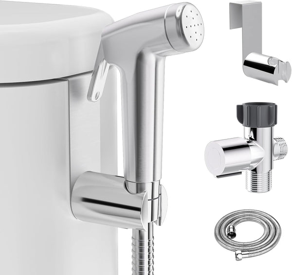 Shineforu Handheld Bidet Sprayer for Toilet, Bidet Sprayer Kit with Stainless Steel Hose