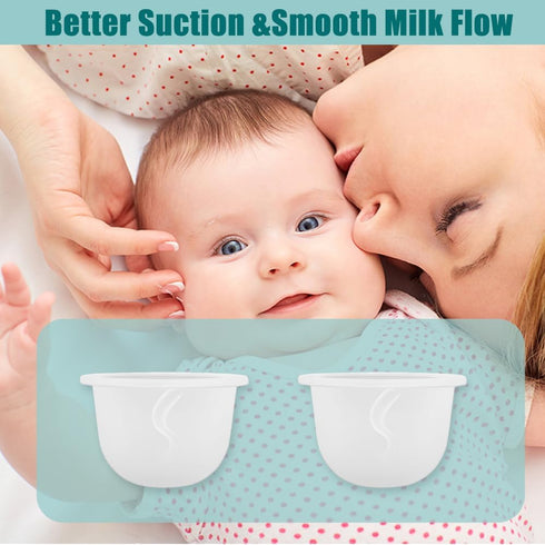BDICOVE 2pcs Z1/Z2/BabyBuddha/NCVI 8782/8780/Motif Silicone Diaphragm Compatible with Zomee Twist Breast Pump