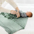 SEVDO Set Baby Receiving Blankets with Matching Beanie Newborn Nursery Swaddle Unisex Swaddle Wrap Soft Silky Neutral