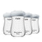 yanyoyo Glass Breastmilk Storage Bottles, 8oz Wide Neck Breast Milk Containers, BPA-Free,