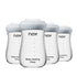 yanyoyo Glass Breastmilk Storage Bottles, 8oz Wide Neck Breast Milk Containers, BPA-Free,