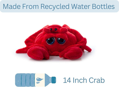 The Petting Zoo Mom and Baby Crab Stuffed Animal, 14 inches, Gifts for Kids