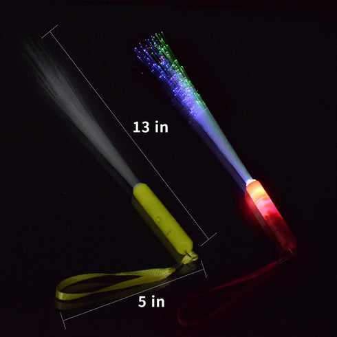 M.best 12pcs Glow Sticks Party Supplies - 3 Modes Colorful Flashing LED Light Up Glow Wands for Party Favors