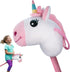 WALIKI Unicorn Stick Horse Toy - Cute Birthday Gift for 2-7 Year Old Girls