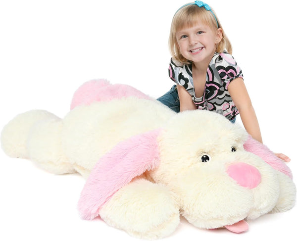 MorisMos Large Dog Stuffed Animal 31 Inch, Soft Puppy Plush Pillow for Girls Kids