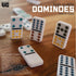 Front Porch Classics Double 6 Travel Tin Domino Set for 1 to 4 Players Ages 6 and Up