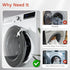 EUDEMON Baby Safety Washer/Dryer Door Stopper, Front Load Washer Door Prop for Kids, Safety Door Lock (White)