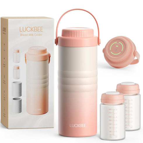 LUCKBEE 24H Portable Breast Milk Cooler with LCD Display Insulated Milk Storage