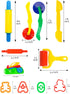 Set 69Pcs Letter Molds Tools for Kids Accessories, Rollers and Cutters, Numeral Various Plastic Animal Molds and Art