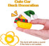 Christmas Rubber Ducks Car Ornaments, Mini Yellow Duck Dashboard Decorations with Hat, Scarf, Sunglasses - 2 Inches (C5)