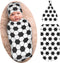 Osvbs Soccer Baby Stuff Swaddle Blanket with Beanie Set, Soft and Stretchy Soccer