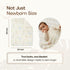abbybabies 39"x30", Reversible Soft Baby Blanket, Grow-with-Baby for Boys and Girls, Bamboo Viscose & Cotton, Receiving