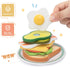 Set, 17PCS Playset, Wooden Pop up Toaster Play Kitchen Play Food Accessories for Toddlers Early Learning,Pretend Play