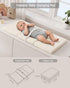 YACODAVO Foldable Baby Changing Pad with Vegan Leather Cover, Standard Side Waterproof & Wipeable Changing Pad