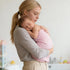 Set 2 32x32 5-Layer Vie Triomphe Muslin Baby Swaddle Blankets of Pink and Yellow Gauze Soft Breathable Cotton Receiving